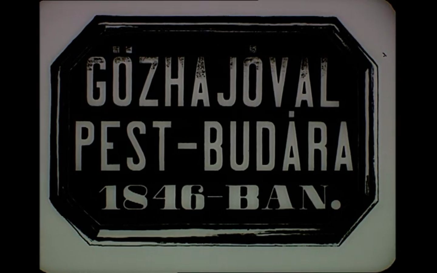 Somogyi Győző Gőzhajóval Pest Budára 1846 ban